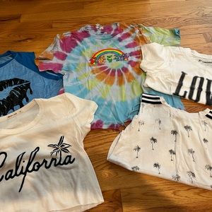Lot of 5 trending brand tshirts sizes 10/12